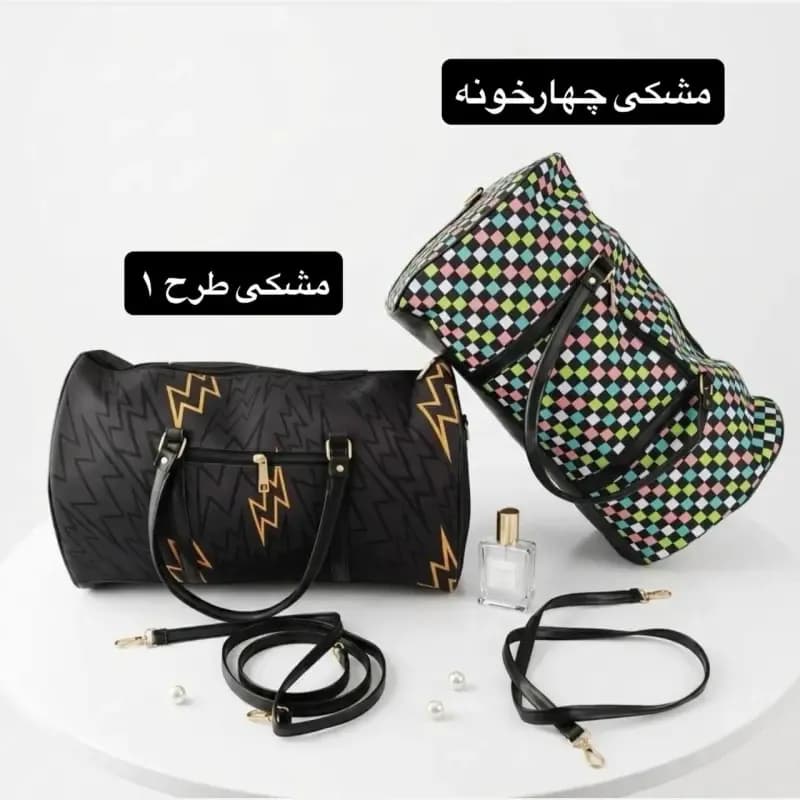ساک دستی زنانه دخترانه چرم مصنوعی اسپرت و روزمره مامی بگ مسافرت ورزشی — تصویر ۸