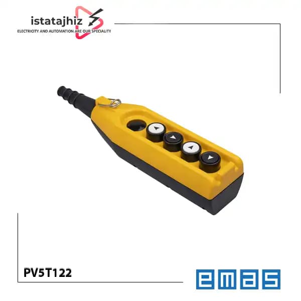 کلید جرثقیل 5 دکمه تک سرعته PV5T122 اماس
