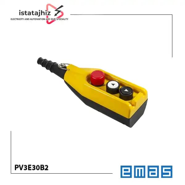 کلید جرثقیل 3 دکمه تک سرعته PV3E30B2 اماس