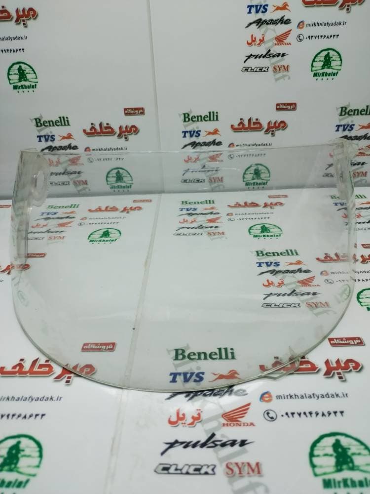 شیشه (طلق) کلاه کاسکت ایمنی موتور سیکلت ساده بدون فک