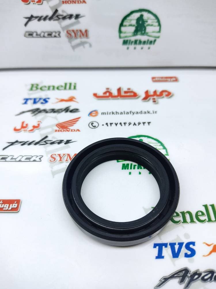 کاسه نمد کمک جلو موتور xl ایکس ال و پالس 180 ug3 و ns 150 و ns 160 ان اس و باکسر 150 و gy جی وای و رهرو طرح باکسر و cgl و sym لوکی 185 لاکی vf3 شماره 31/43/10.5