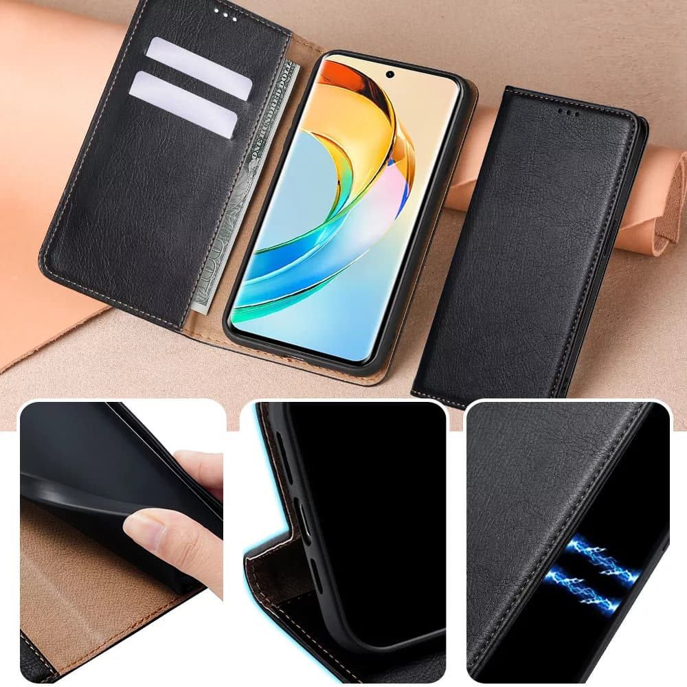 کیف کلاسوری بادیگارد مدل Flip مناسب برای گوشی موبایل آنر X9b — تصویر ۳