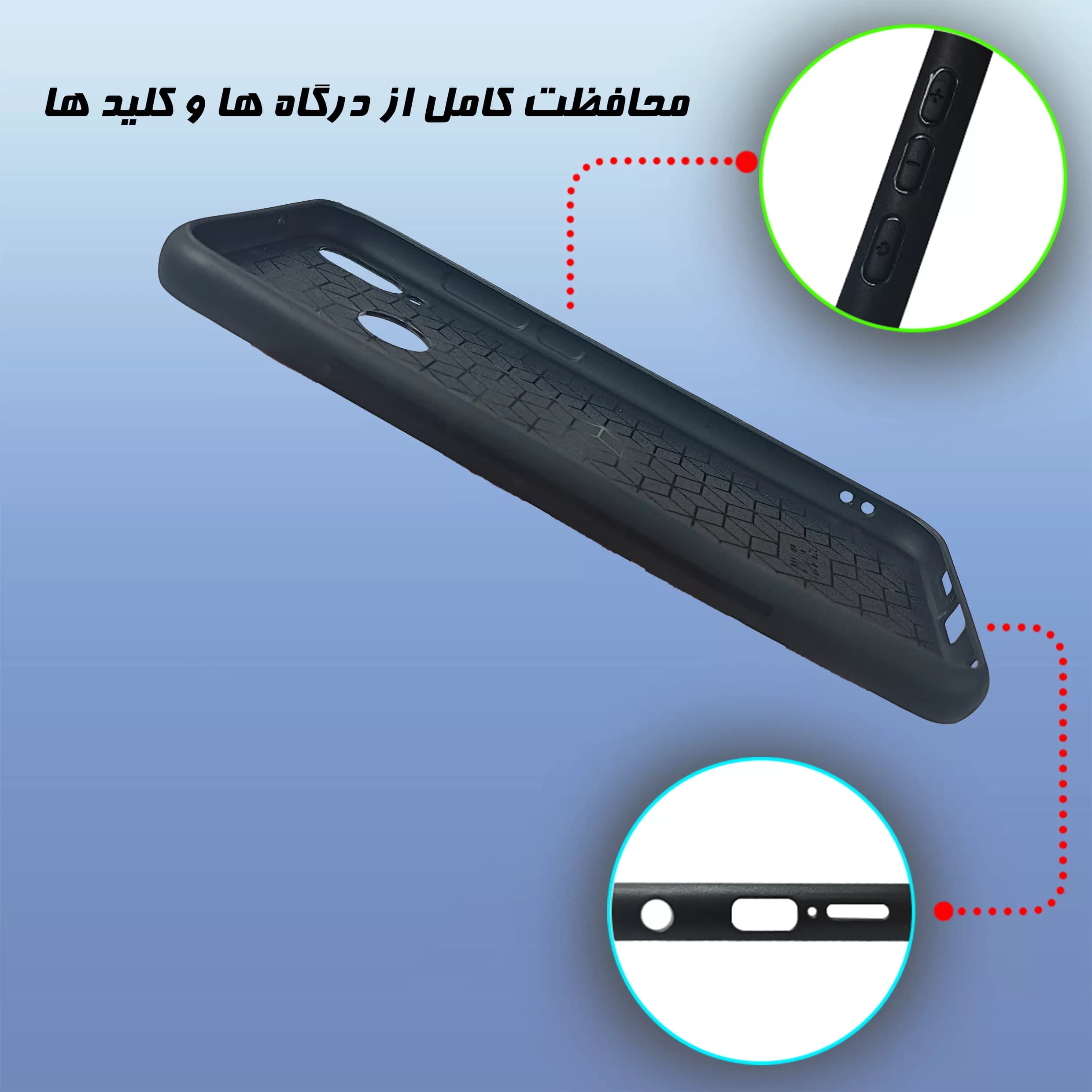 کاور گارد قاب علوی مدل Glass مناسب برای گوشی موبایل هواوی Nova 3E — تصویر ۲