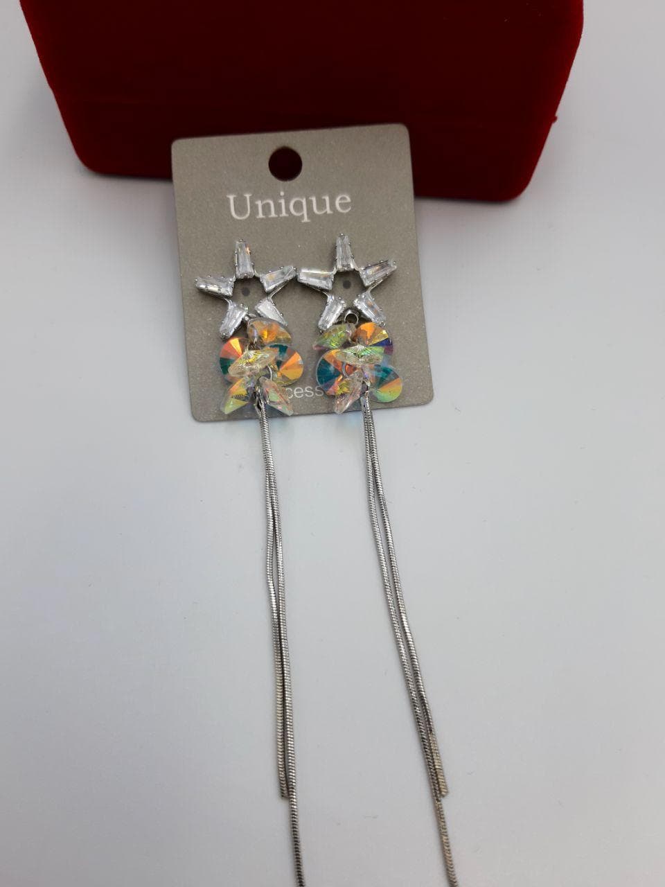 گوشواره ستاره کریستال سواروفسکی