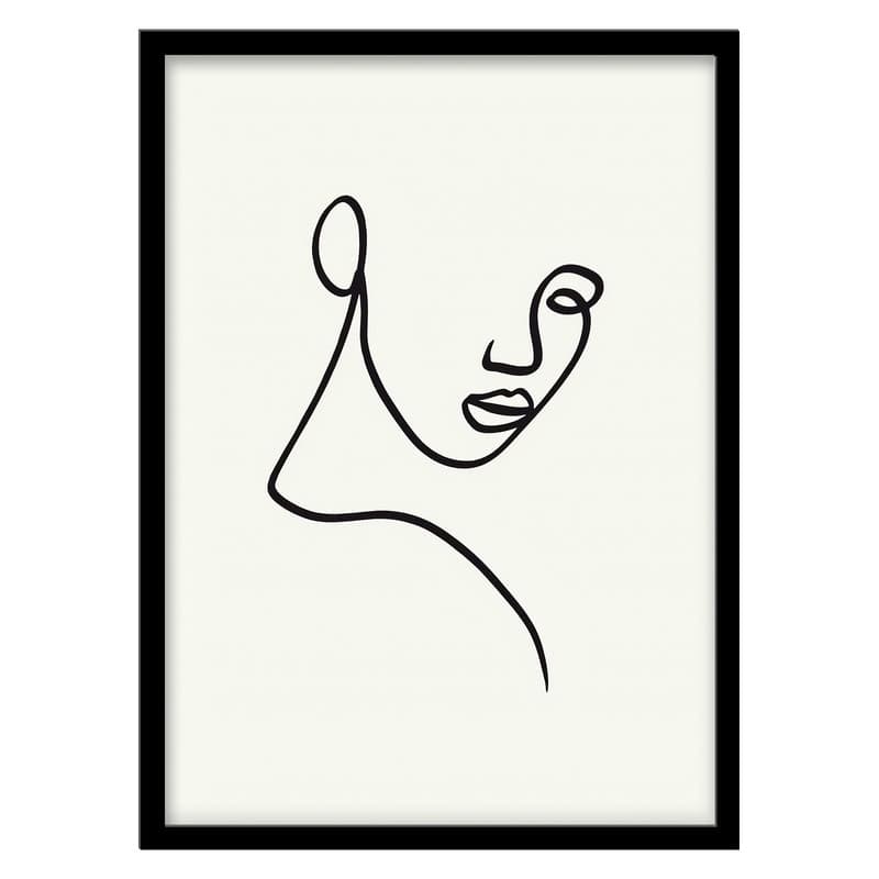 تابلو فورنیمو مدل پرتره لاین آرت ابسترکت و مینیمال کد 066B