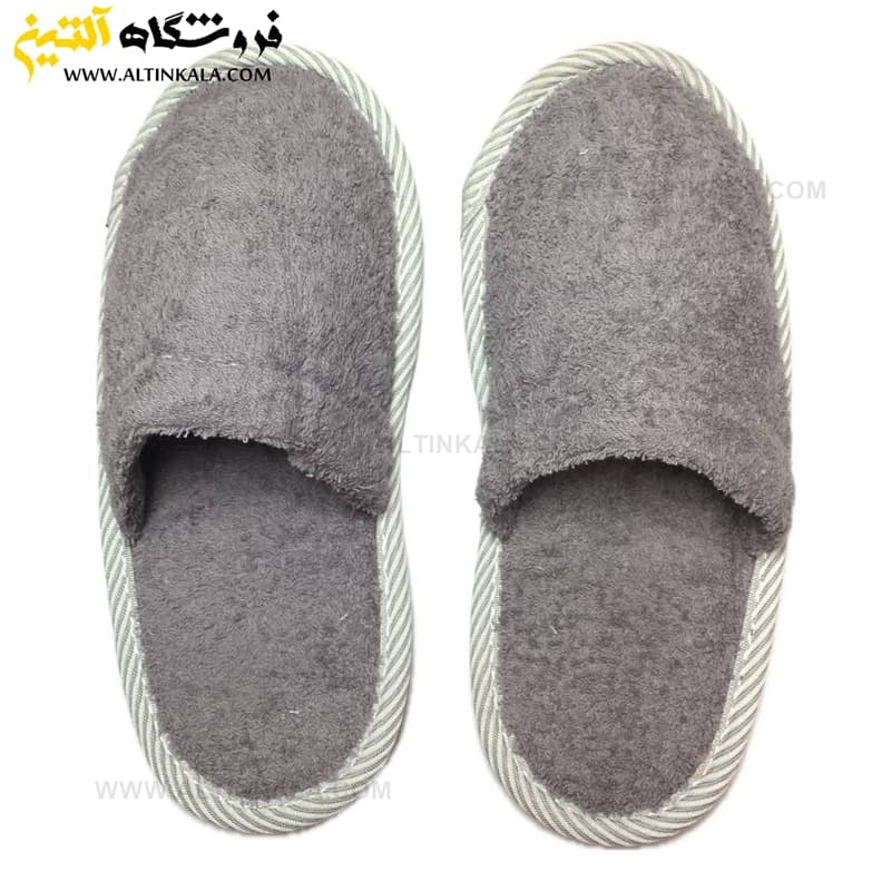 دمپایی حمام طبی با کفی طبی ضد لغزش رنگ خاکستری
