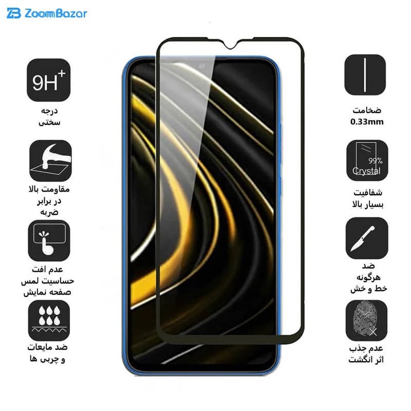 گلس سرامیکی بوف مدل CF9 مناسب برای گوشی موبایل شیائومی XIAOMI POCO M3 — تصویر ۴