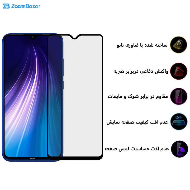 گلس سرامیکی بوف مدل CF9 مناسب برای گوشی موبایل شیائومی Redmi Note 8 (به همراه گارانتی ۶ ماهه) — تصویر ۶