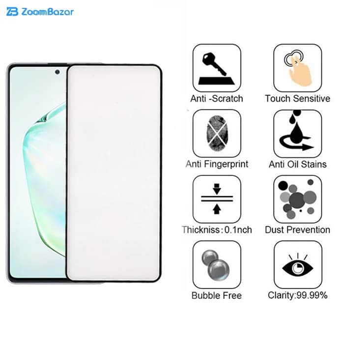 گلس سرامیکی بوف مدل CF9 مناسب برای گوشی موبایل سامسونگ Galaxy note 10 lite — تصویر ۴