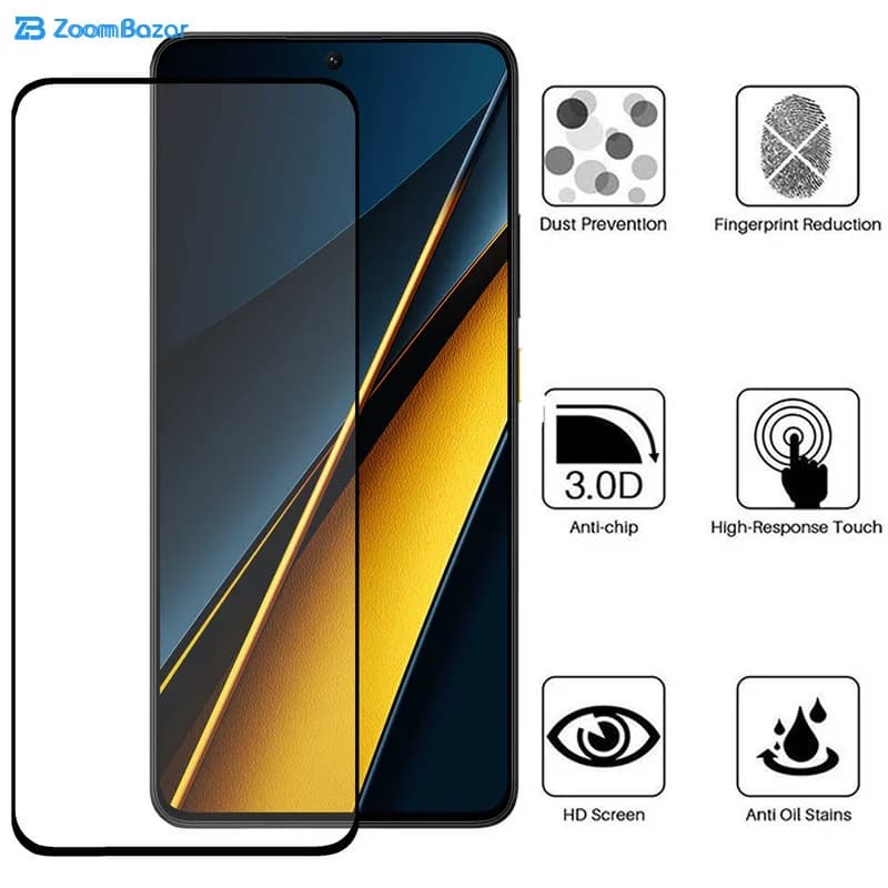 گلس سرامیکی بوف مدل Ceramic مناسب برای گوشی موبایل شیائومی Poco X6 Pro / X6 / M6 Pro 4G — تصویر ۶