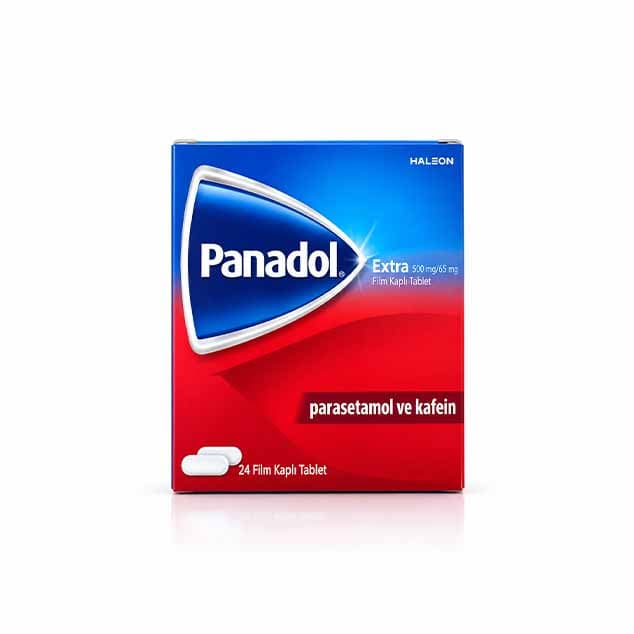 قرص پانادول اکسترا پاراستامول و کافئین ۵۰۰/۶۵ میلی‌گرم ۲۴ عددی – Panadol Extra Paracetamol and Caffeine 500/65mg 24 Tablets