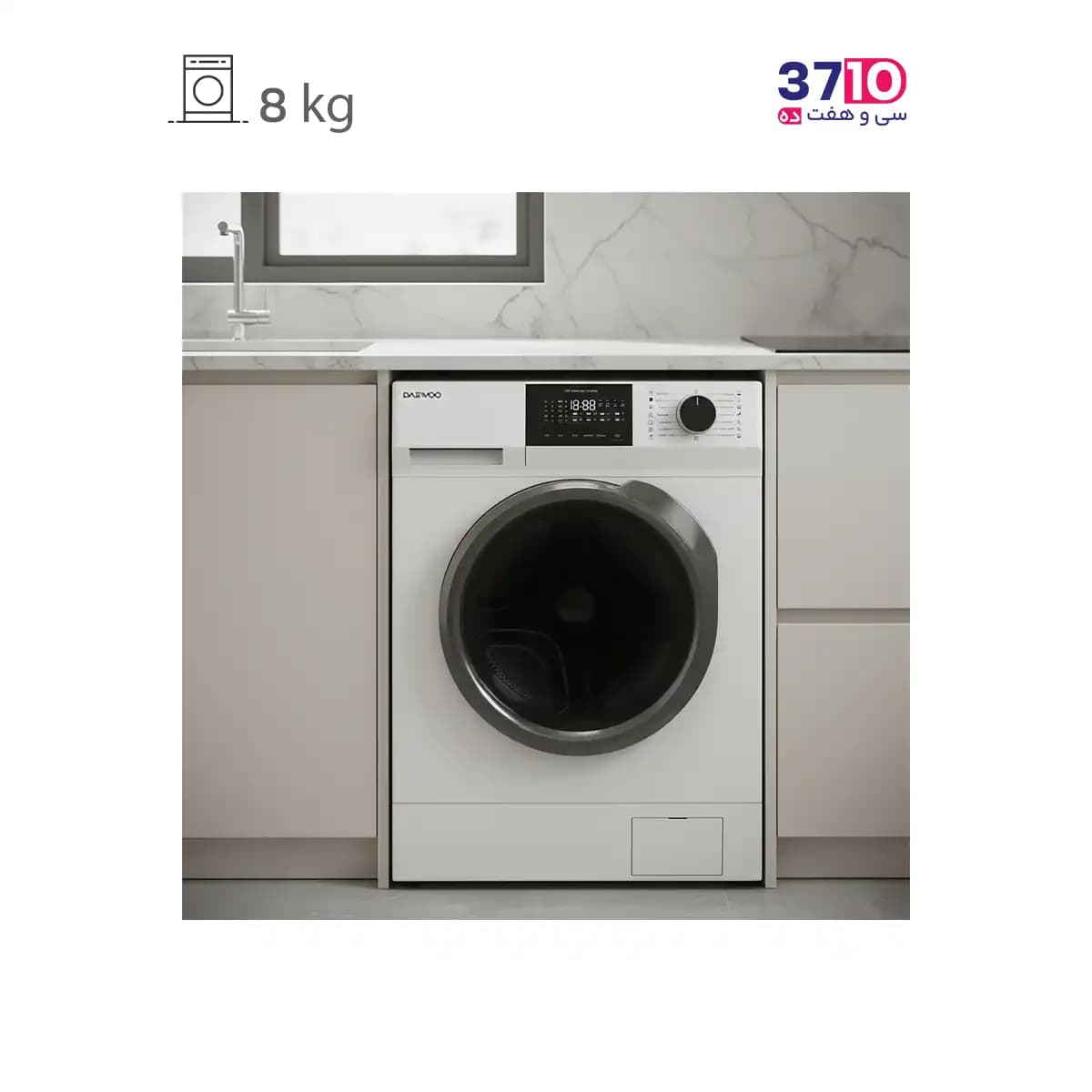 ماشین لباسشویی دوو DAEWOO مدل LM-811W سفيد سرى سانسو — تصویر ۳