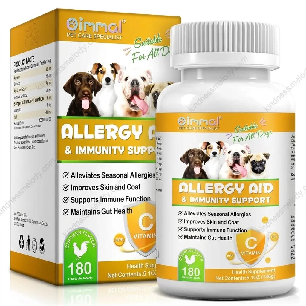 قرص ضد آلرژی اویمال سگ Oimmal Anti-Allergy Tablets for Dogs ‏۱۸۰ عددی