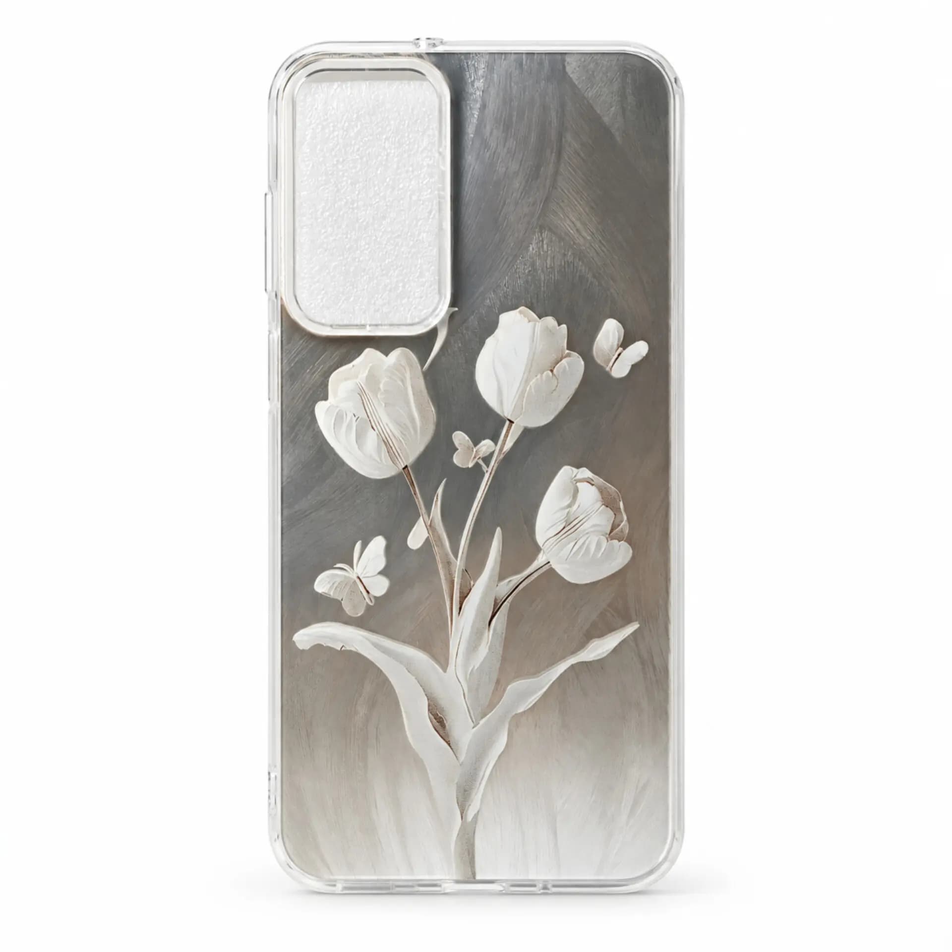 قاب IMD سامسونگ A16 4G طرح گل لاله و پروانه