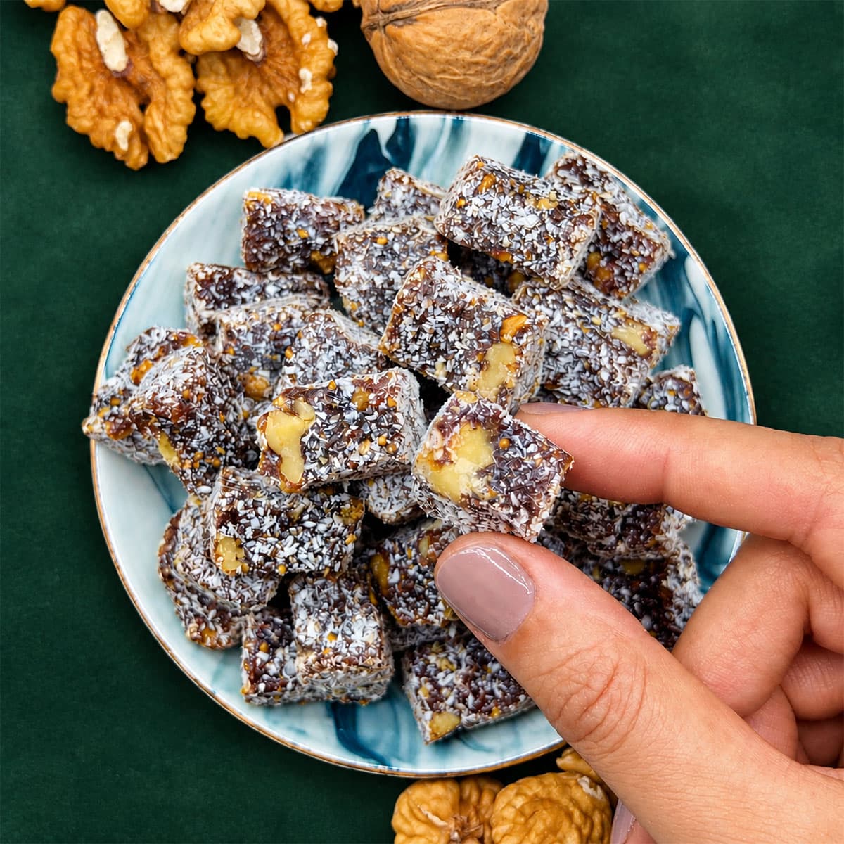 لوکوم انجیر گردو ترکیه ارگانیک بدون شکر رژیمی (600 گرم)