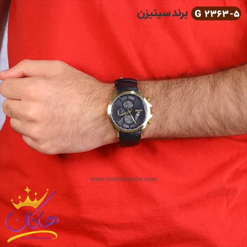 ساعت سیتیزن مردانه بند چرمی G2363/5 — تصویر ۴
