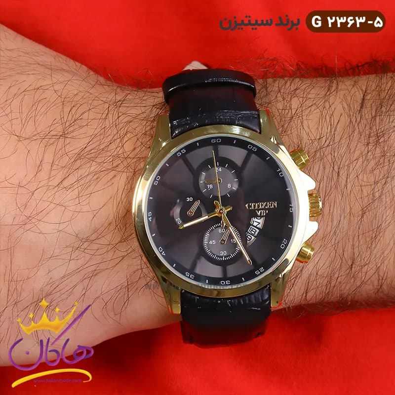 ساعت سیتیزن مردانه بند چرمی G2363/5 — تصویر ۲