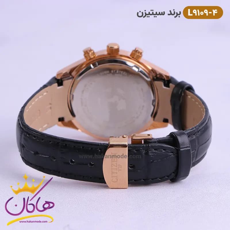 ساعت سیتیزن زنانه بند چرمی مدل L9109 رزگلد — تصویر ۴