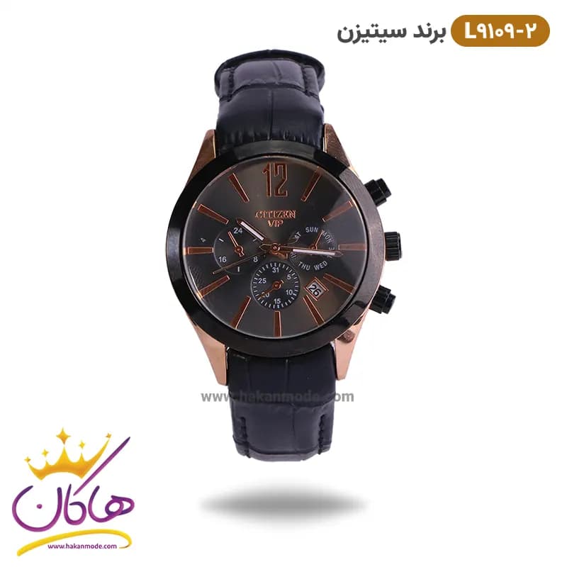 ساعت سیتیزن زنانه بند چرمی مدل L9109