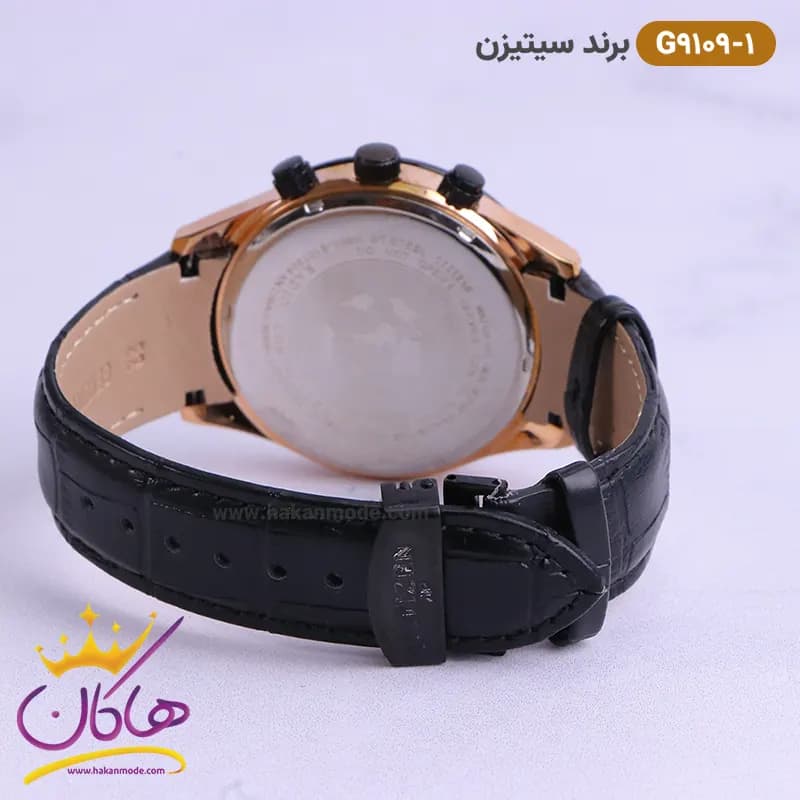 ساعت سیتیزن مردانه بند چرمی مدل G9109 — تصویر ۵
