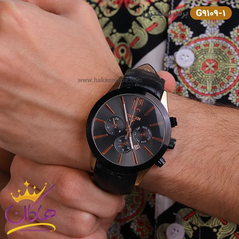 ساعت سیتیزن مردانه بند چرمی مدل G9109 — تصویر ۲