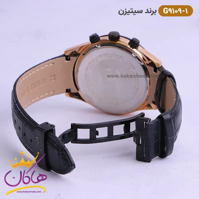 ساعت سیتیزن مردانه بند چرمی مدل G9109 — تصویر ۳