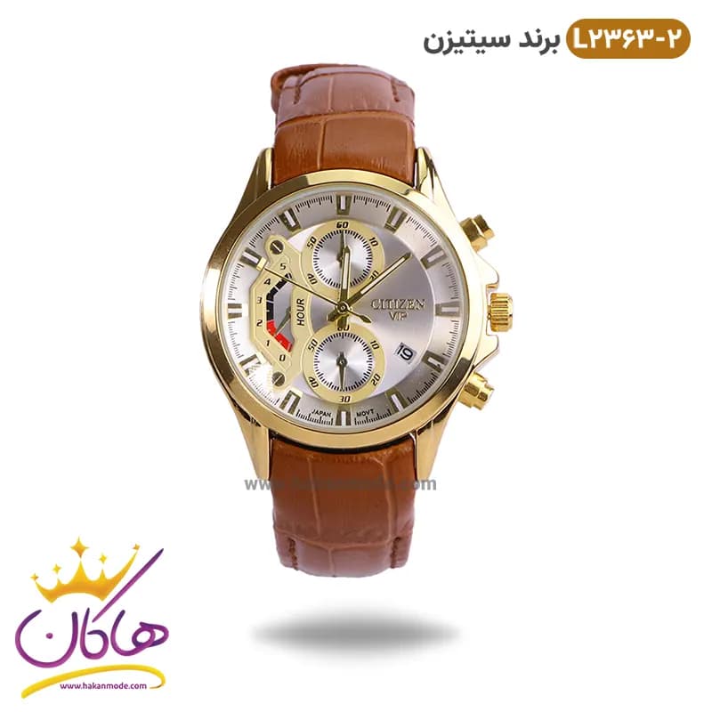 ساعت سیتیزن زنانه بند چرمی مدل L2363