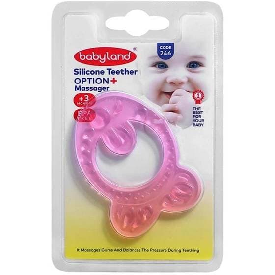 دندان گیر سیلیکونی کودک بلیستر بیبی لند baby land کد 246 همه مدل ها — تصویر ۴