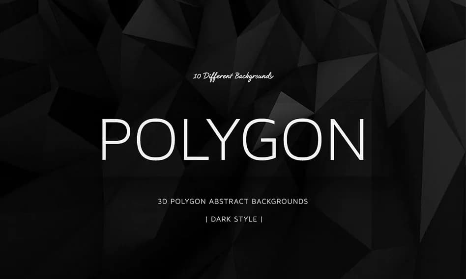 10 بک گراند انتزاعی چند ضلعی سه بعدی با کیفیت بالا Polygon Backgrounds