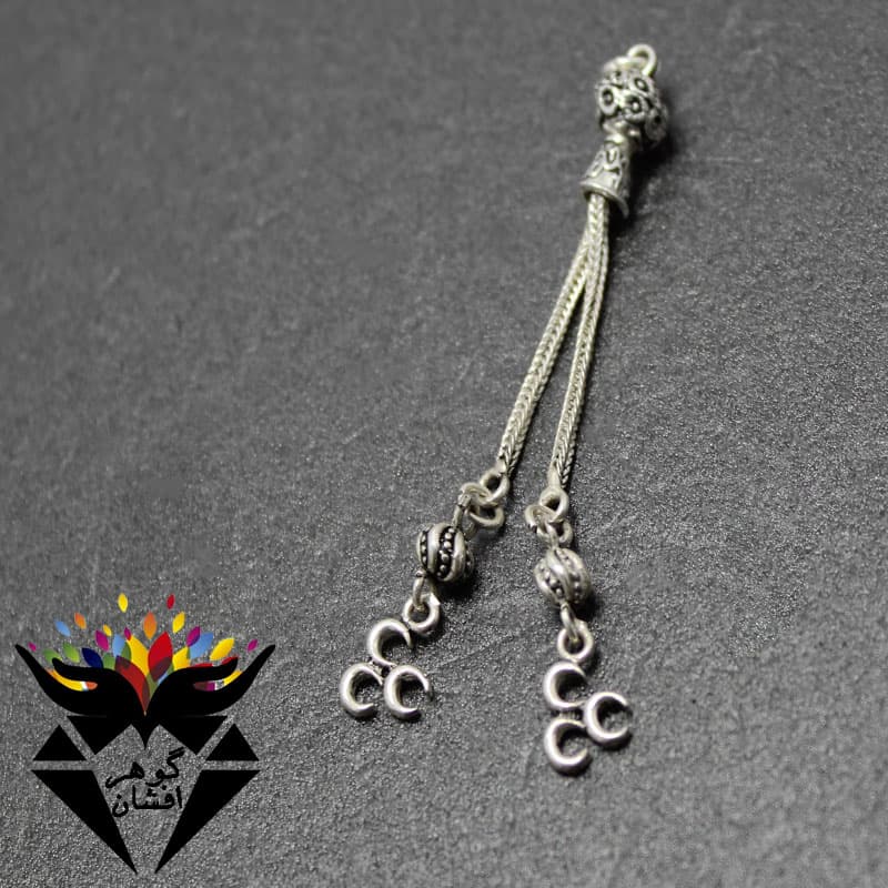 کرکوش نقره ترک دو رشته ای کد H_1032