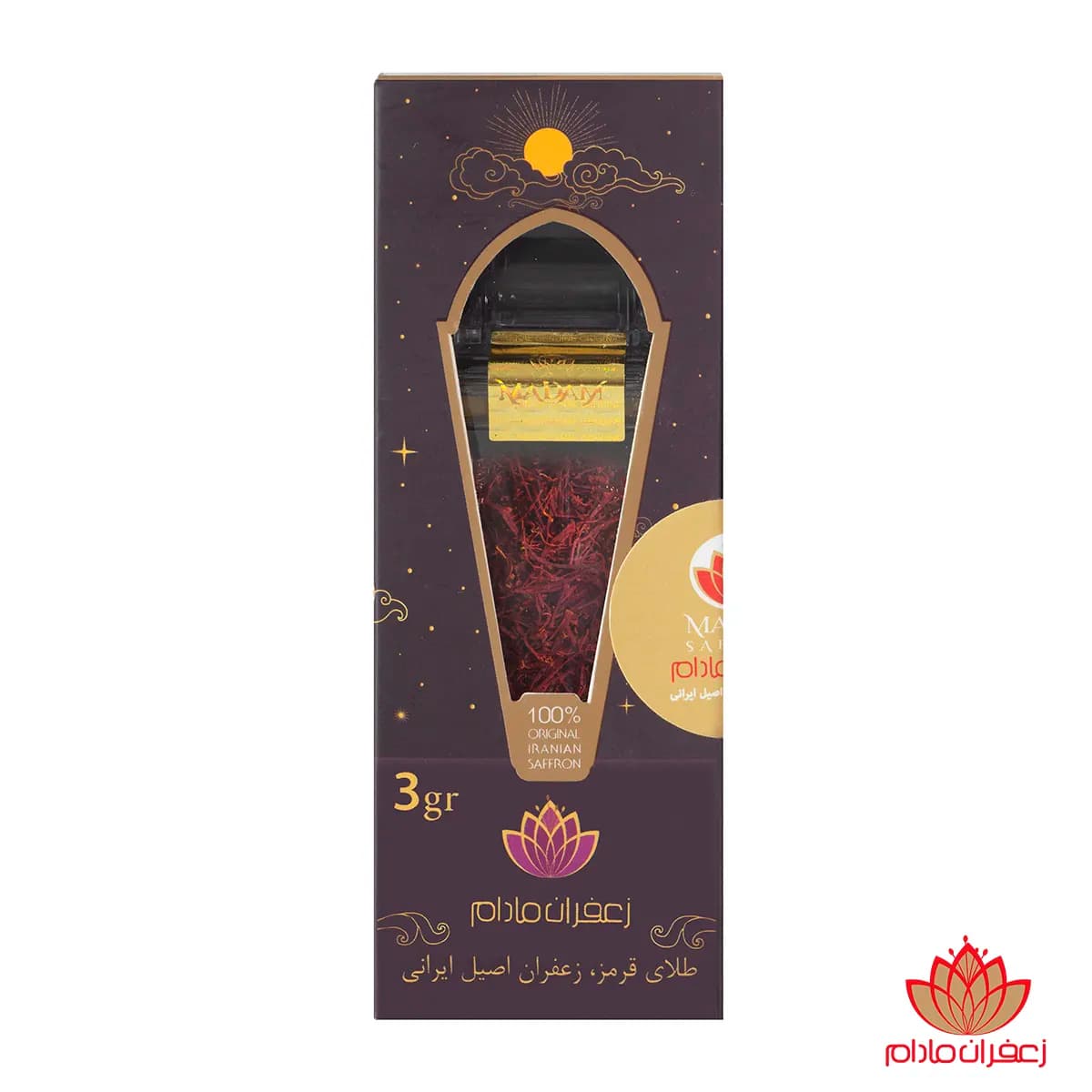 زعفران سوپر نگین 3 گرم طرح زرین جام