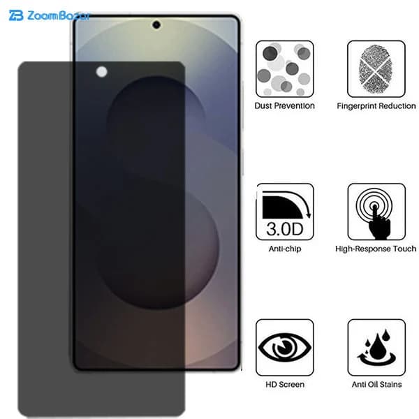 گلس پرایوسی بوف مدل Silicone-Privacy مناسب برای گوشی موبایل سامسونگ Galaxy S25 Ultra — تصویر ۵