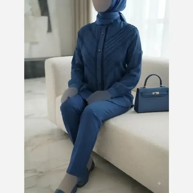 شومیز زنانه جنس توکی کراش مدل لیان سایز 36 تا 58 — تصویر ۷