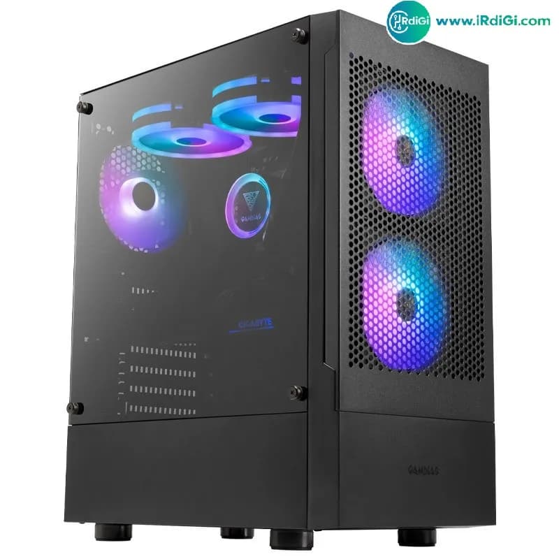 کیس گیمینگ i3 نسل ۱۲ با کارت گرافیک RX 580 و رم ۱۶ گیگابایت