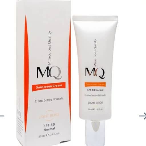 ضدآفتاب spf50 رنگی بژ طبیعی نرمال MQ ام کیو