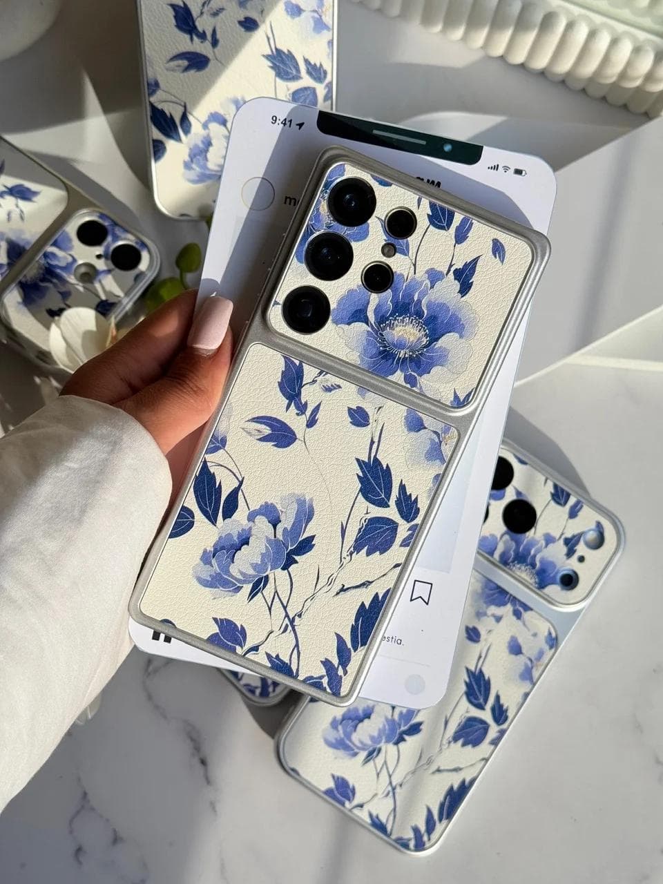 قاب Blue Peony (کدC2350) مناسب برای A36 — تصویر ۴