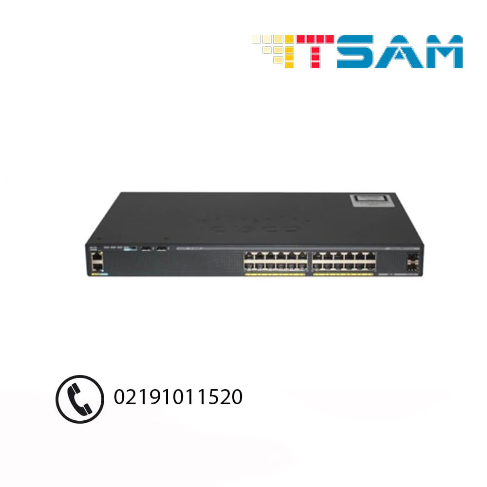 سوئیچ 24 پورت سیسکو مدل WS-C2960X-24TS-LL