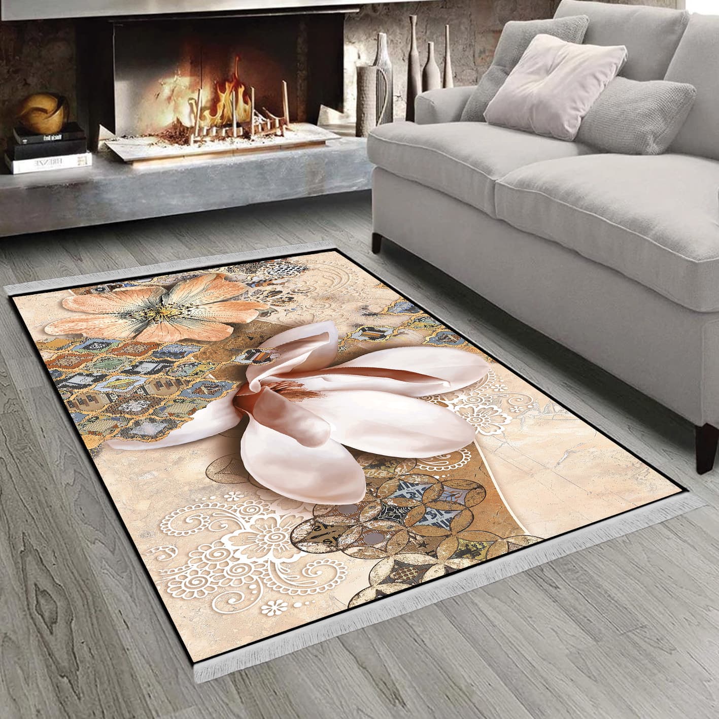 فرشینه سه بعدی چاپی اتاق خواب CP-1168
