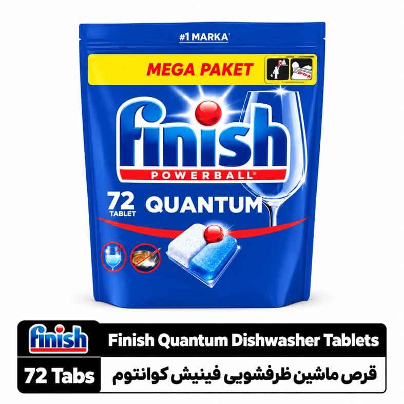قرص ماشین ظرف‌شویی فینیش کوانتوم ۷۲ عددی