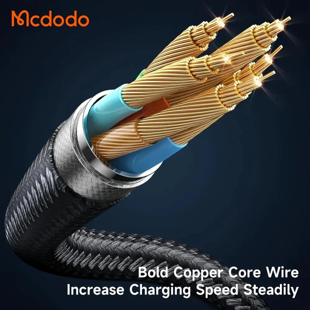 کابل آیفون قطع کن دار USB به لایتنینگ مک دودو Mcdodo CA-362 با نمایشگر — تصویر ۷