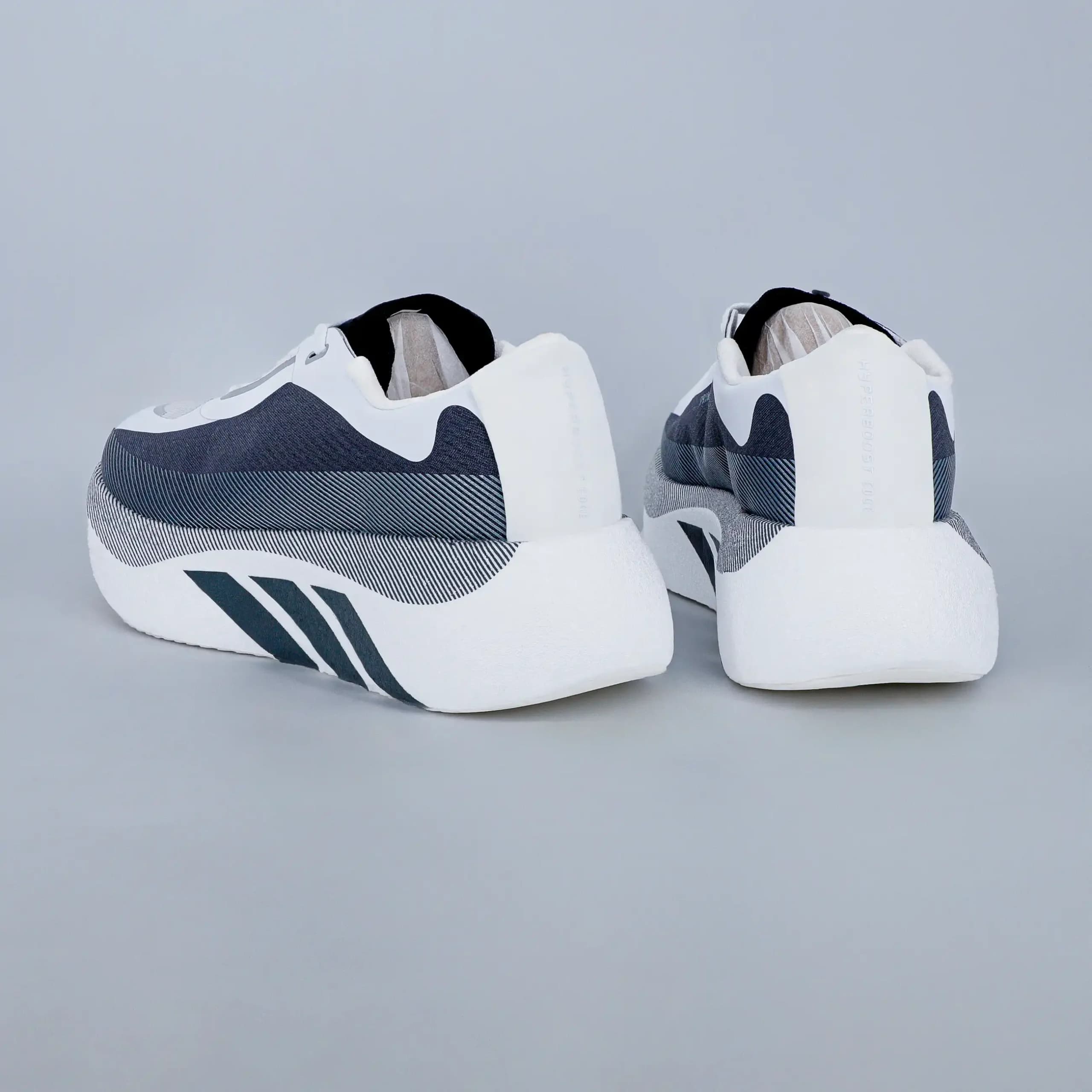 کتونی آدیداس هایپر بوست Adidas Hyperboost مردانه مسترکوالیتی سفید طوسی کد 2924 — تصویر ۵