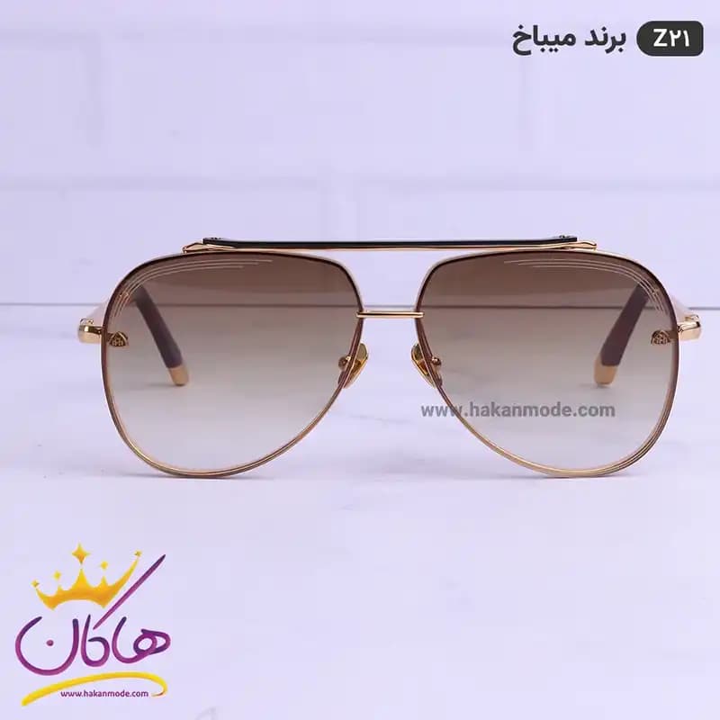 عینک آفتابی میباخ قهوه ای اورجینال مدل Z 21 خلبانی