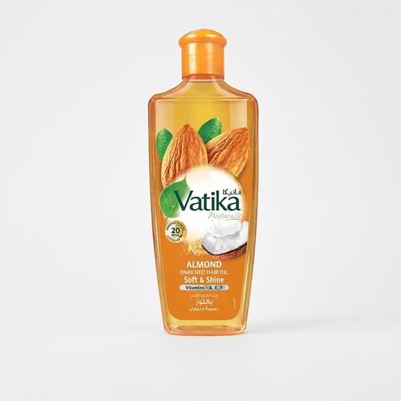 روغن مو واتیکا بادام Vatika Almond Enriched Hair Oil حجم 200میل