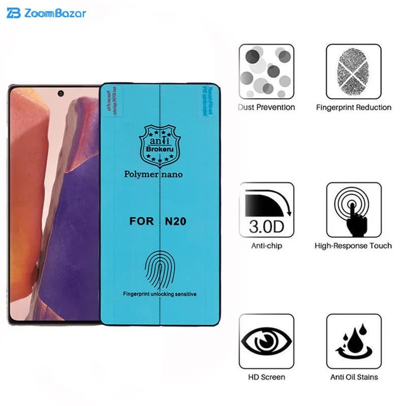 گلس بوف پلیمر نانو مدل Slc02 مناسب برای گوشی موبایل سامسونگ Galaxy note 20 — تصویر ۵