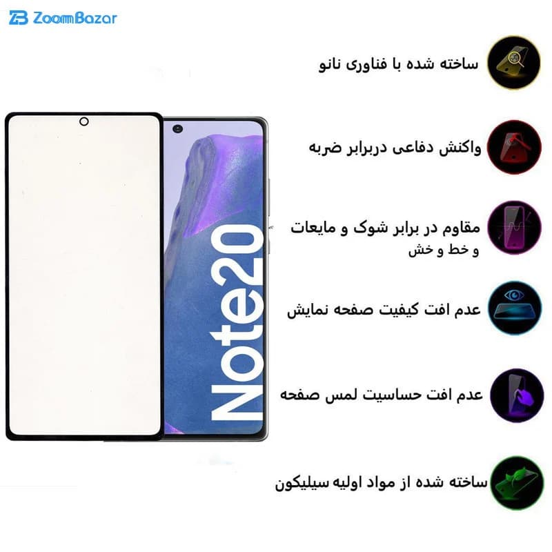 گلس بوف پلیمر نانو مدل Slc02 مناسب برای گوشی موبایل سامسونگ Galaxy note 20 — تصویر ۱۱
