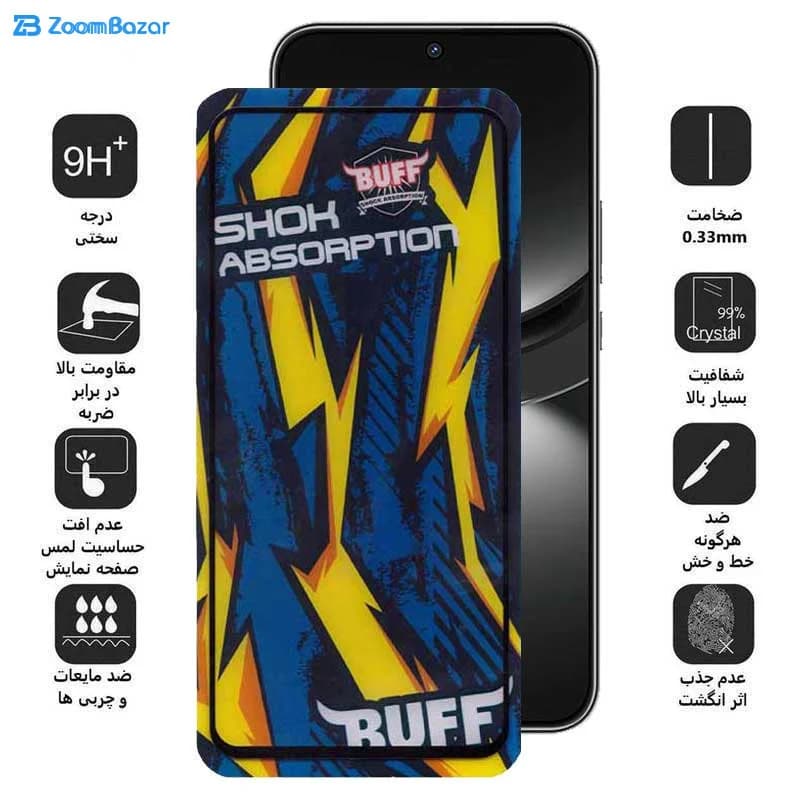 گلس بوف مدل Shock-Shock مناسب برای گوشی موبایل هوآوی Nova 12 / Nova 12 Lite / Nova 11 SE / Nova 10 SE — تصویر ۵