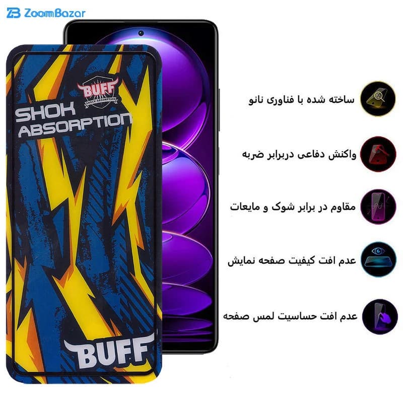 گلس بوف مدل Shock-Shock مناسب برای گوشی موبایل شیائومی Redmi Note 12 Discovery/Note 12 Explorer/Note 12 Pro Speed — تصویر ۵