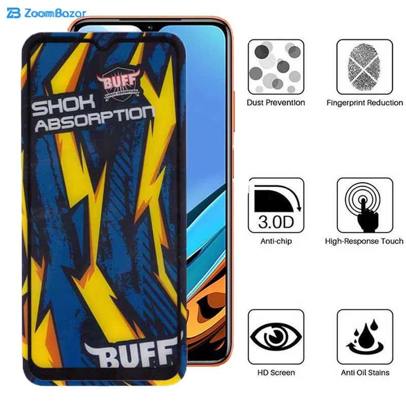 گلس بوف مدل Shock-Shock مناسب برای گوشی موبایل شیائومی Redmi 9 Power 4G / 9A sport/ 9i / 9AT — تصویر ۵