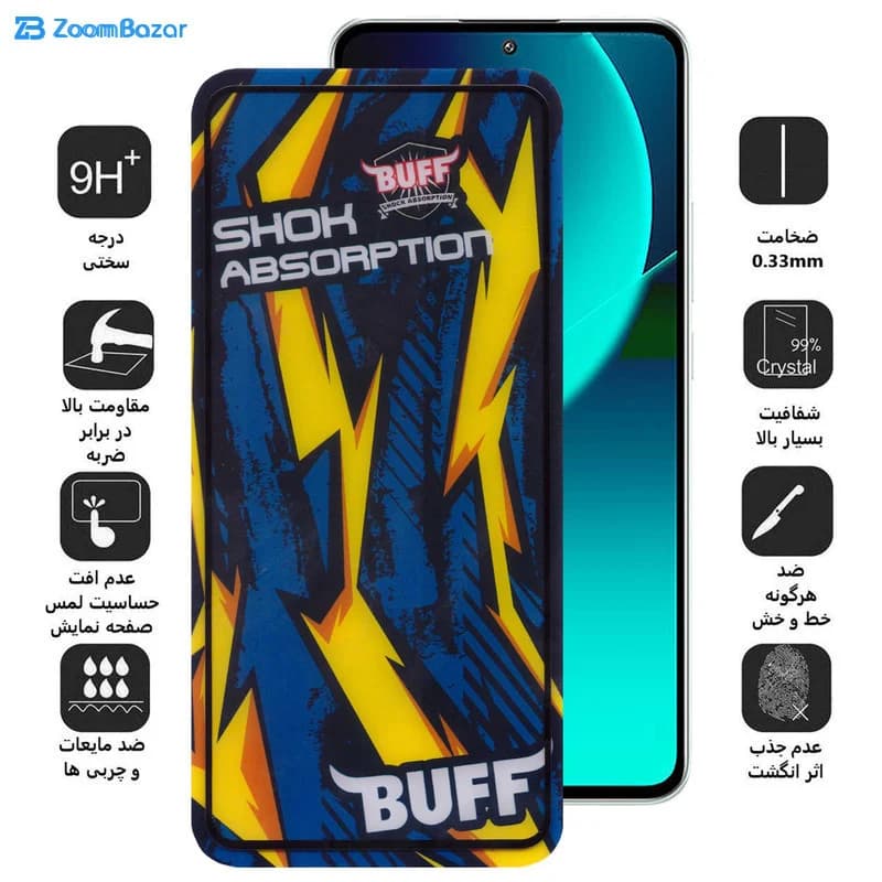 گلس بوف مدل Shock-Shock مناسب برای گوشی موبایل شیائومی 13T Pro / 13T / Redmi K60 Ultra — تصویر ۳