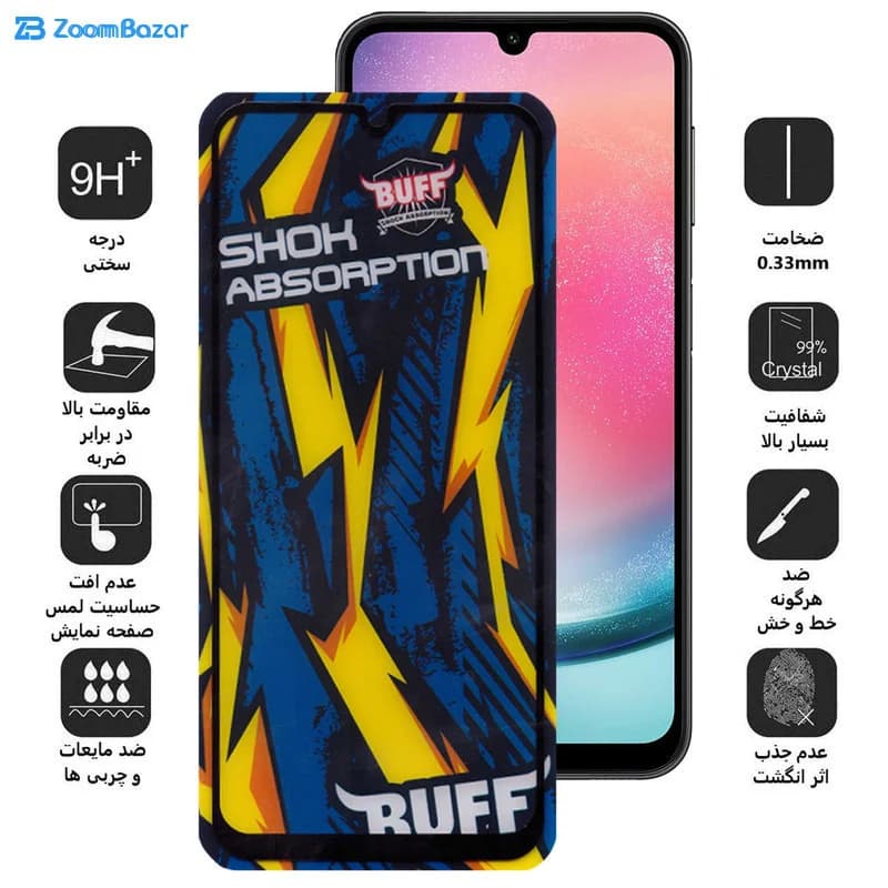 گلس بوف مدل Shock-Shock مناسب برای گوشی موبایل سامسونگ Galaxy A25 5G / A24 4G / A15 5G/4G — تصویر ۴